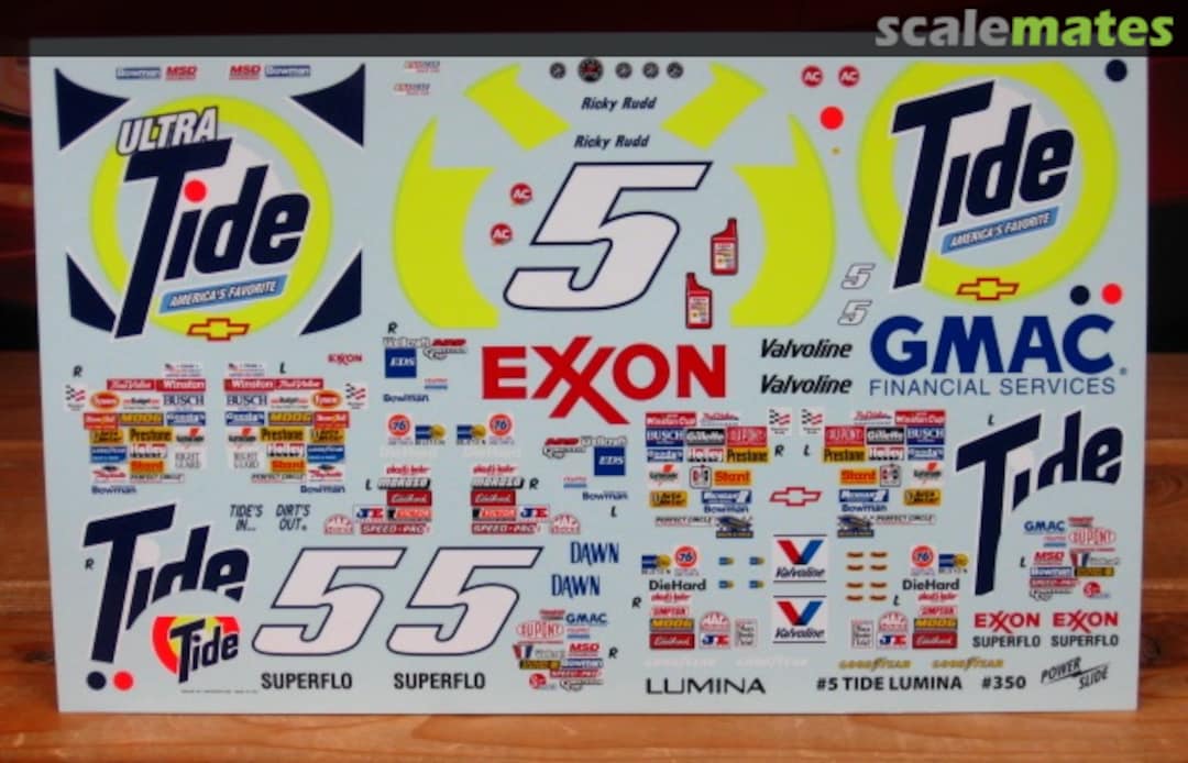 Boxart # 5 Tide 1991/92 Lumina Ricky Rudd 350 Powerslide Decals Boxart # 5 Tide 1991/92 Lumina Ricky Rudd 350 Powerslide Decals