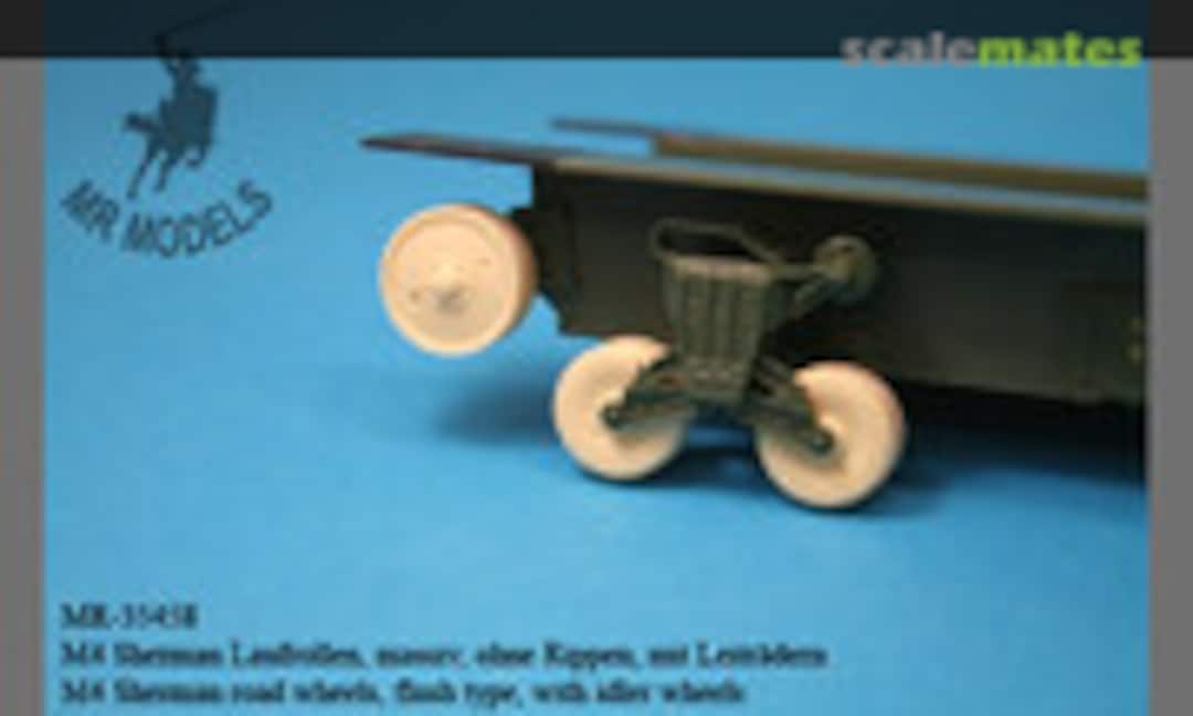 1:35 M4 Sherman road wheels, flush type, with idler wheels (MR Modellbau MR-35458) MR-35458