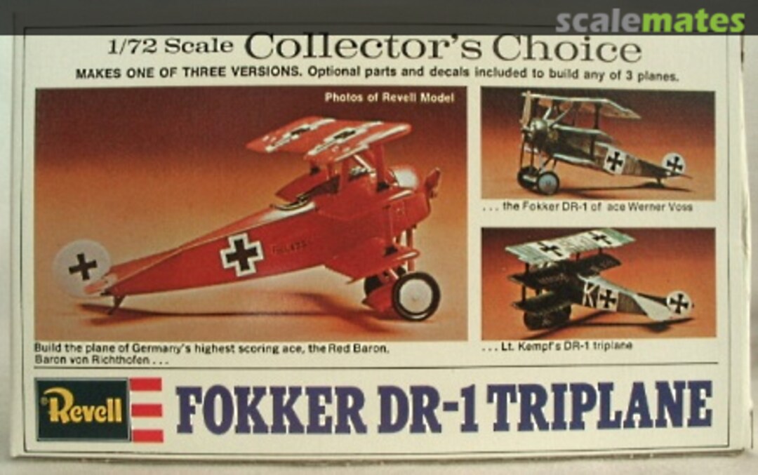 Boxart Fokker Dr-1 Triplane H-65 Revell Boxart Fokker Dr-1 Triplane H-65 Revell