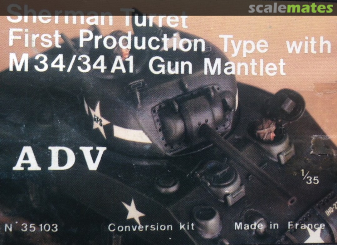 Boxart Sherman Turret First Production 35103 ADV Azimut Boxart Sherman Turret First Production 35103 ADV Azimut