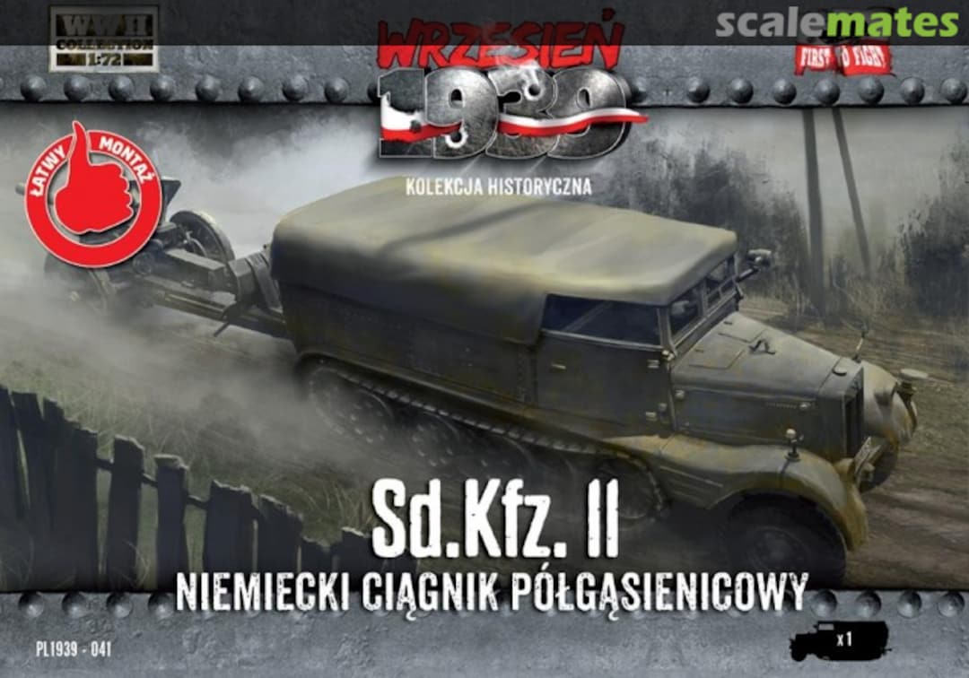 Boxart Sd.Kfz. 11 leichter Zugkraftwagen 3t (Artillerieaufbau) PL1939-041 First to Fight