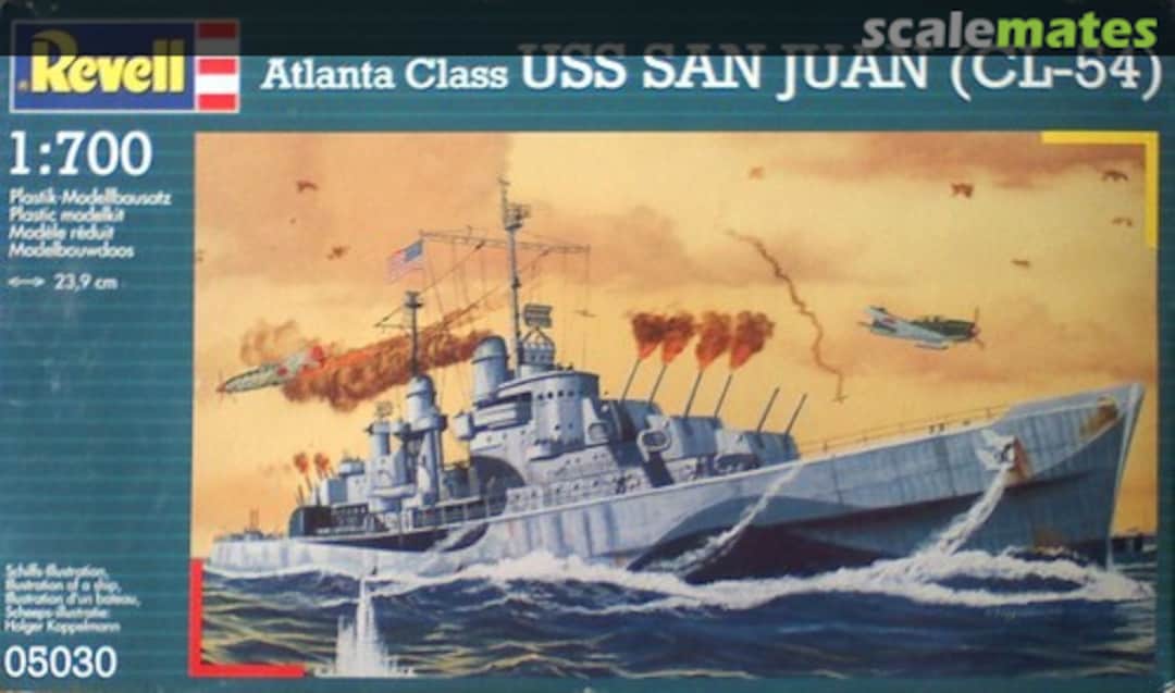Boxart U.S.S. San Juan (CL-54) 05030 Revell