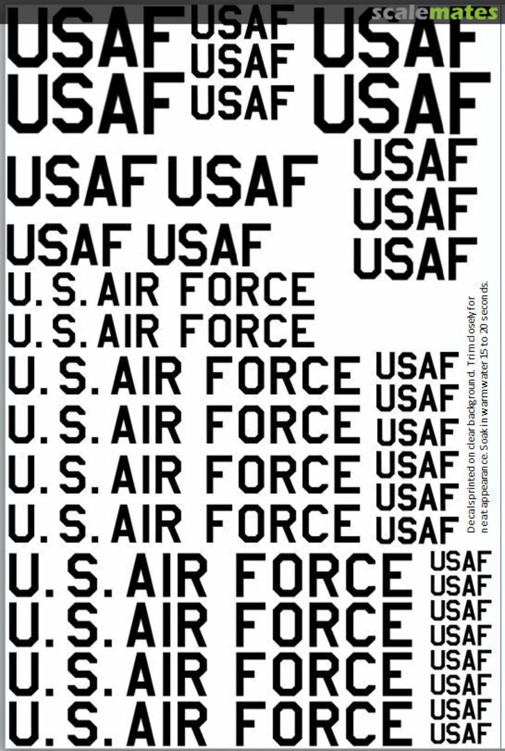 Boxart U.S. Air Force Insignia Easy Decal Boxart U.S. Air Force Insignia Easy Decal