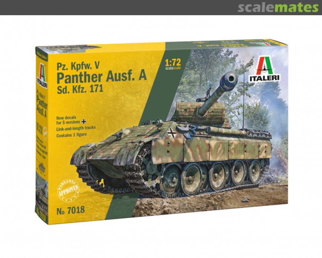 Boxart Sd.Kfz. 171 Pz.Kpfw. V Panther Ausf. A 7018 Italeri Boxart Sd.Kfz. 171 Pz.Kpfw. V Panther Ausf. A 7018 Italeri