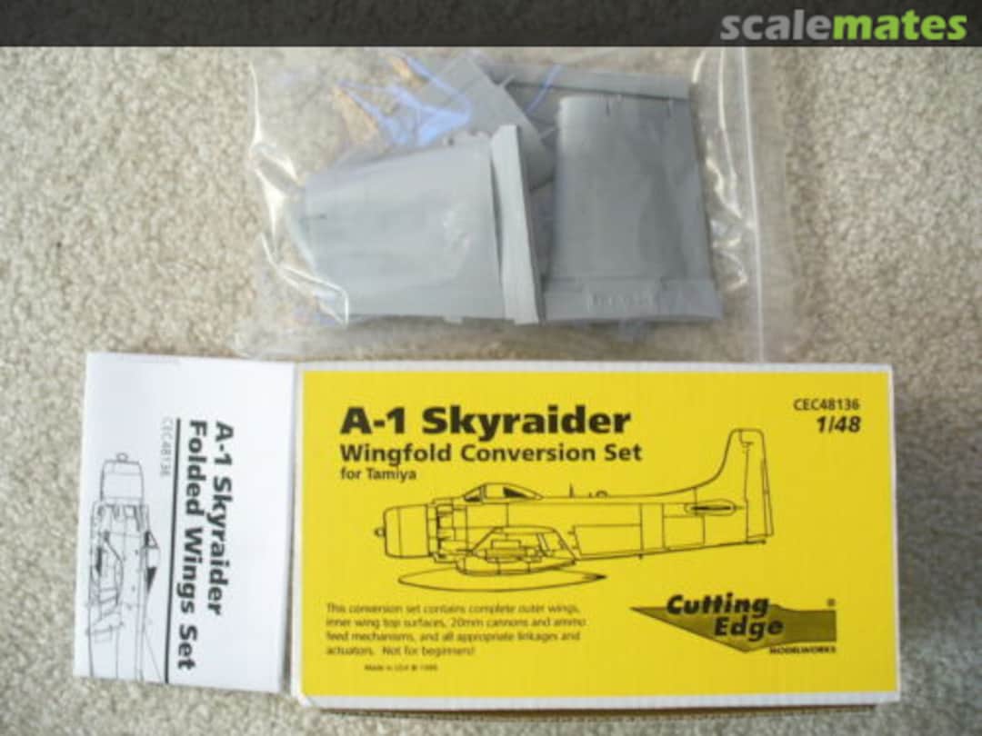 Boxart A-1 Skyraider Wingfold Set CEC48136 Cutting Edge Modelworks Boxart A-1 Skyraider Wingfold Set CEC48136 Cutting Edge Modelworks