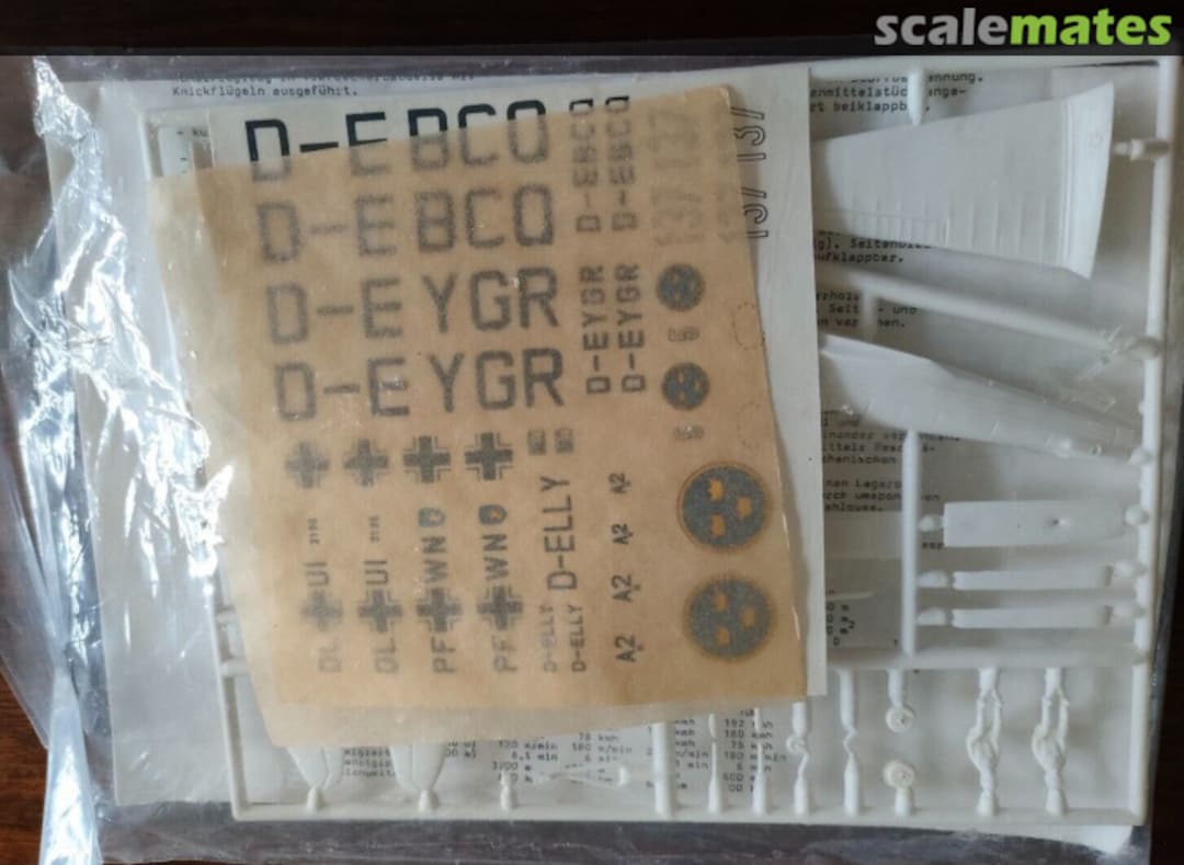 Contents Klemm KL 35 Huma Modell Contents Klemm KL 35 Huma Modell