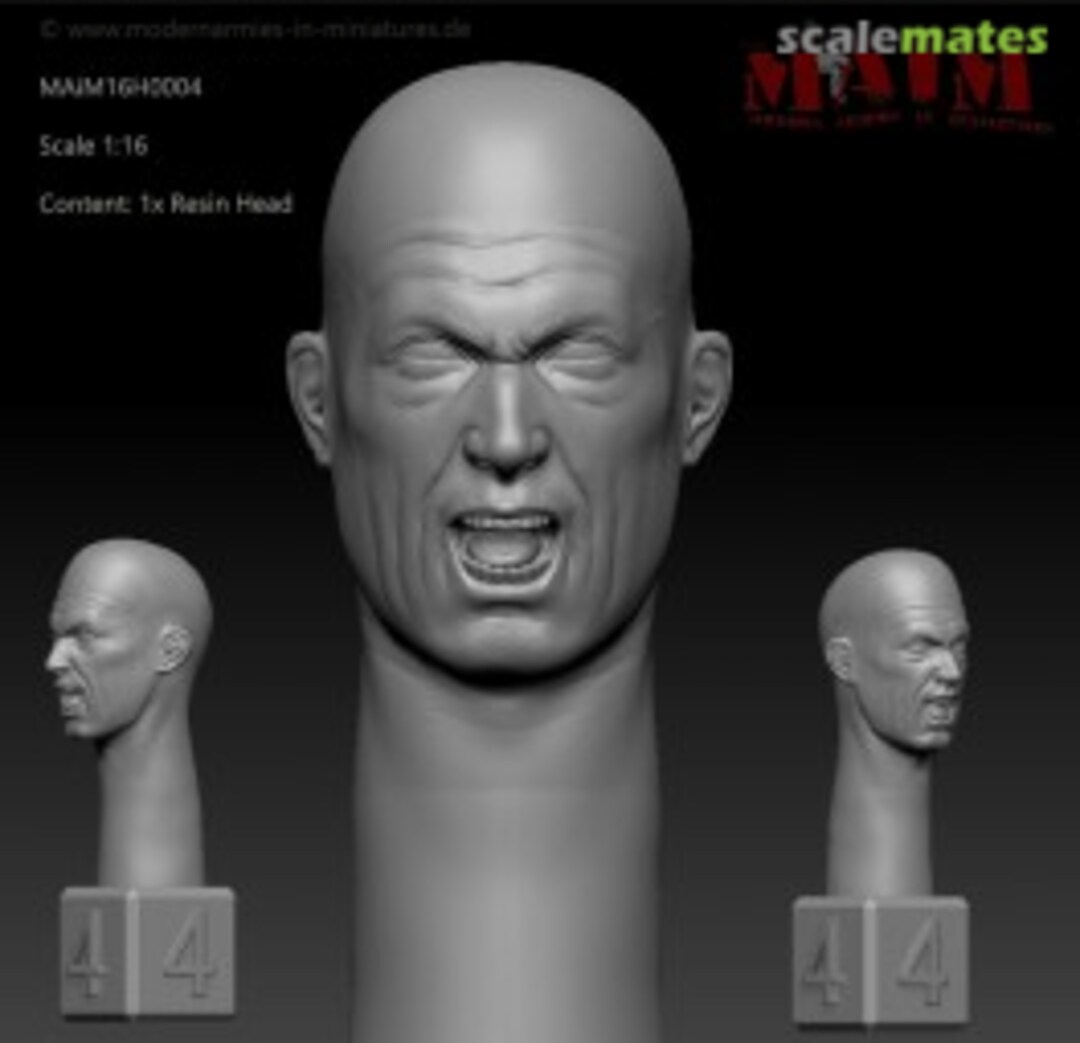 Boxart Bald Head - Screaming Face Impression #0004 MAIM16H0004 MAiM