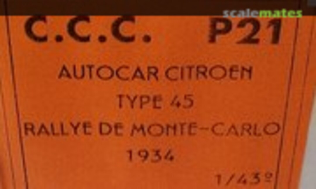 1:43 Citroën type P45 Autocar (Chat C'Est Chouette CCC P21) CCC P21