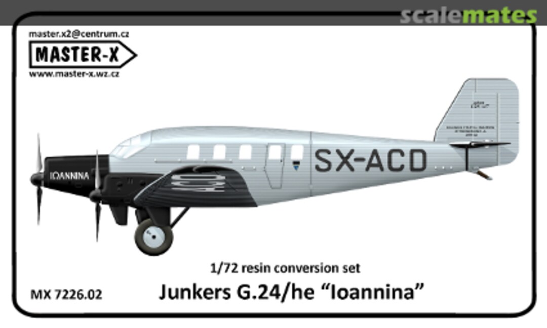 Boxart Junkers G.24/he "Ioannina" MX 7226.02 Master-X Boxart Junkers G.24/he "Ioannina" MX 7226.02 Master-X