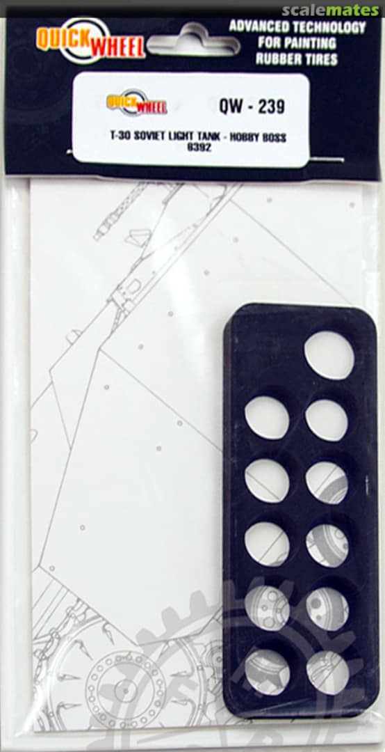 Boxart T-30 light tank - Rad-Lackierschablone QW-239 Quickwheel Boxart T-30 light tank - Rad-Lackierschablone QW-239 Quickwheel