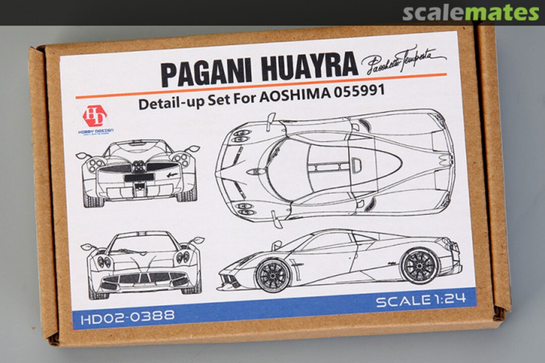 Boxart Pagani Huayra Detail-up Set HD02-0388 Hobby Design Boxart Pagani Huayra Detail-up Set HD02-0388 Hobby Design