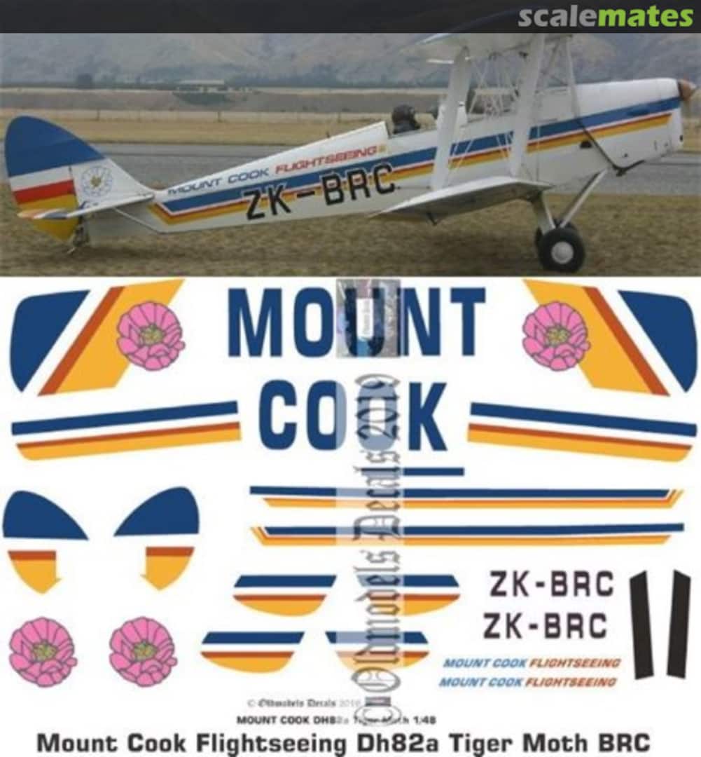 Boxart Mount Cook Airlines DH82a Tiger Moth BRC OMD1298 Oldmodels Decals Boxart Mount Cook Airlines DH82a Tiger Moth BRC OMD1298 Oldmodels Decals
