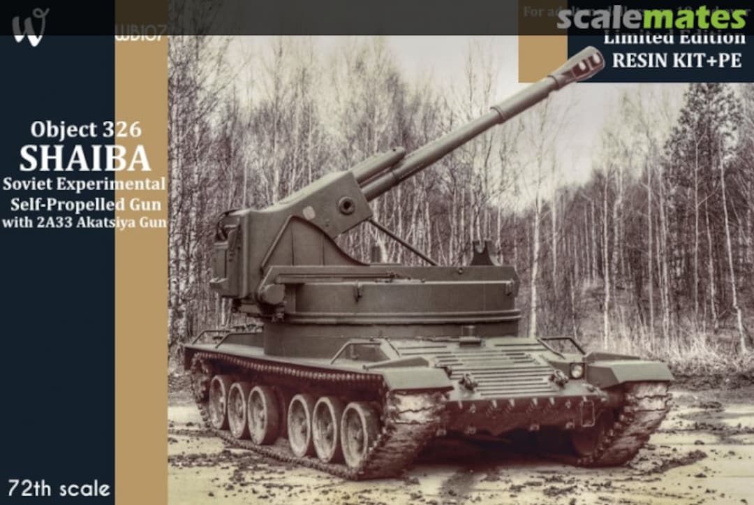 Boxart Object 326 - Soviet Experimental Self-propelled Gun with 2A33 Akatsiya Gun WB107 W-Model Boxart Object 326 - Soviet Experimental Self-propelled Gun with 2A33 Akatsiya Gun WB107 W-Model