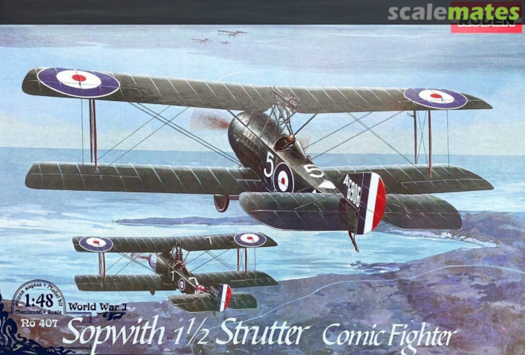 Boxart Sopwith 1 1/2 Strutter Comic Fighter 407 Roden Boxart Sopwith 1 1/2 Strutter Comic Fighter 407 Roden