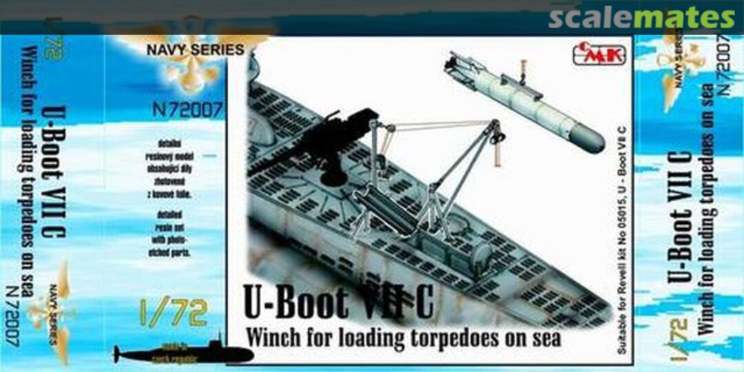 Boxart U-boot VII Winch for loading torpedoes on sea CMKN72007 CMK Boxart U-boot VII Winch for loading torpedoes on sea CMKN72007 CMK