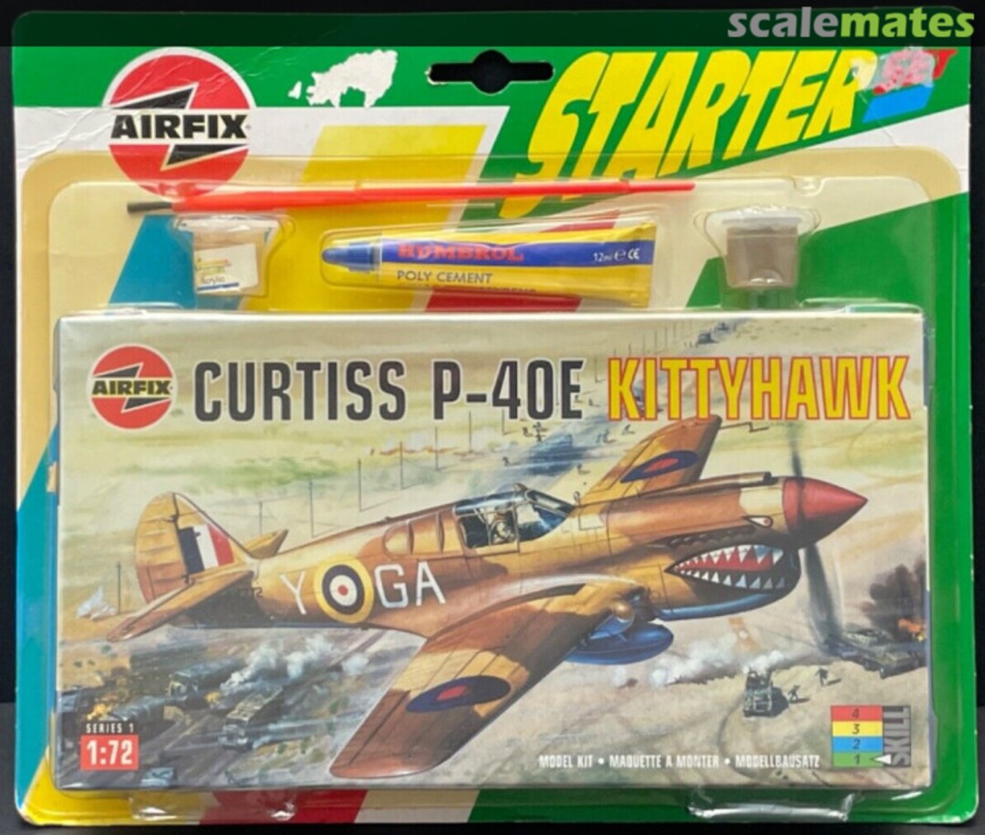 Boxart Curtiss P-40E Kittyhawk 91038 Airfix Boxart Curtiss P-40E Kittyhawk 91038 Airfix