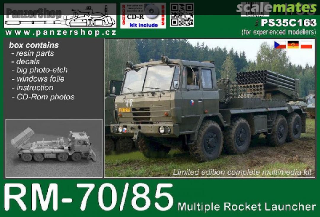 Boxart RM-70/85 Multiple Rocket Launcher on Tatra 815 chassis PS35C163 PanzerShop Boxart RM-70/85 Multiple Rocket Launcher on Tatra 815 chassis PS35C163 PanzerShop