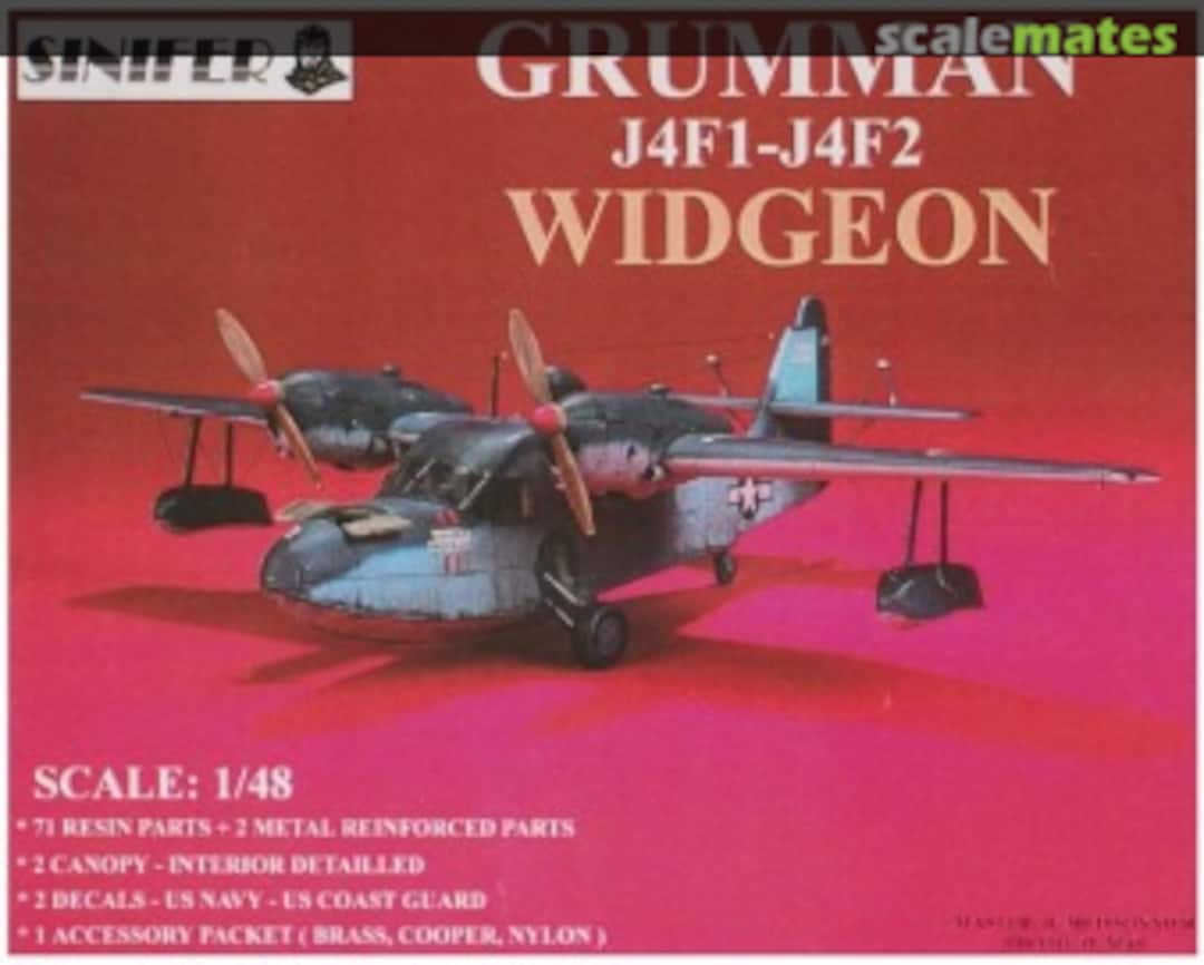 Boxart Grumman J4F-1 / J4F-2 Widgeon SN48007 SINIFER Boxart Grumman J4F-1 / J4F-2 Widgeon SN48007 SINIFER