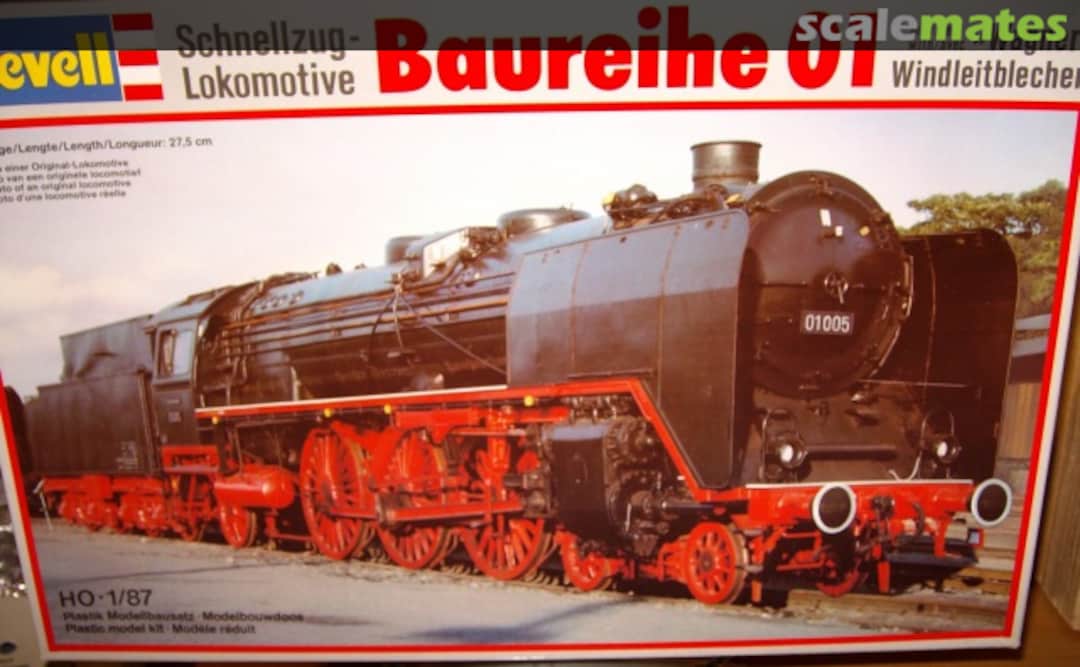 Boxart Schnellzug-Lokomotive Baureihe 01 mit Wagner Windleitblechen 2164 Revell Boxart Schnellzug-Lokomotive Baureihe 01 mit Wagner Windleitblechen 2164 Revell