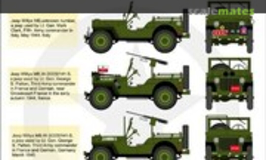 1:35 Willys Jeep MB/Ford GPW: VIP Jeeps Part 2 (H-Models Decals HMT35039) HMT35039