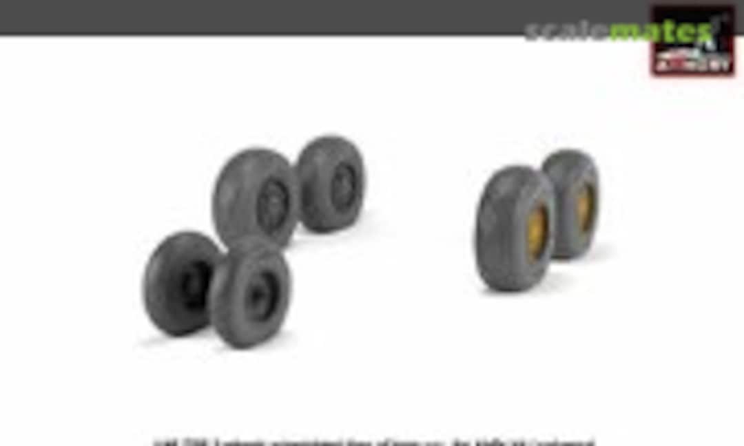 1:48 BAC TSR.2 wheels w/ weighted tires, type a (Armory AW48412) AW48412