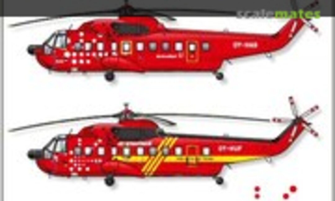 1:72 Sikorsky S-61N (Air Greenland new cs. Including masks (Lima November Decals LN72-546) LN72-546