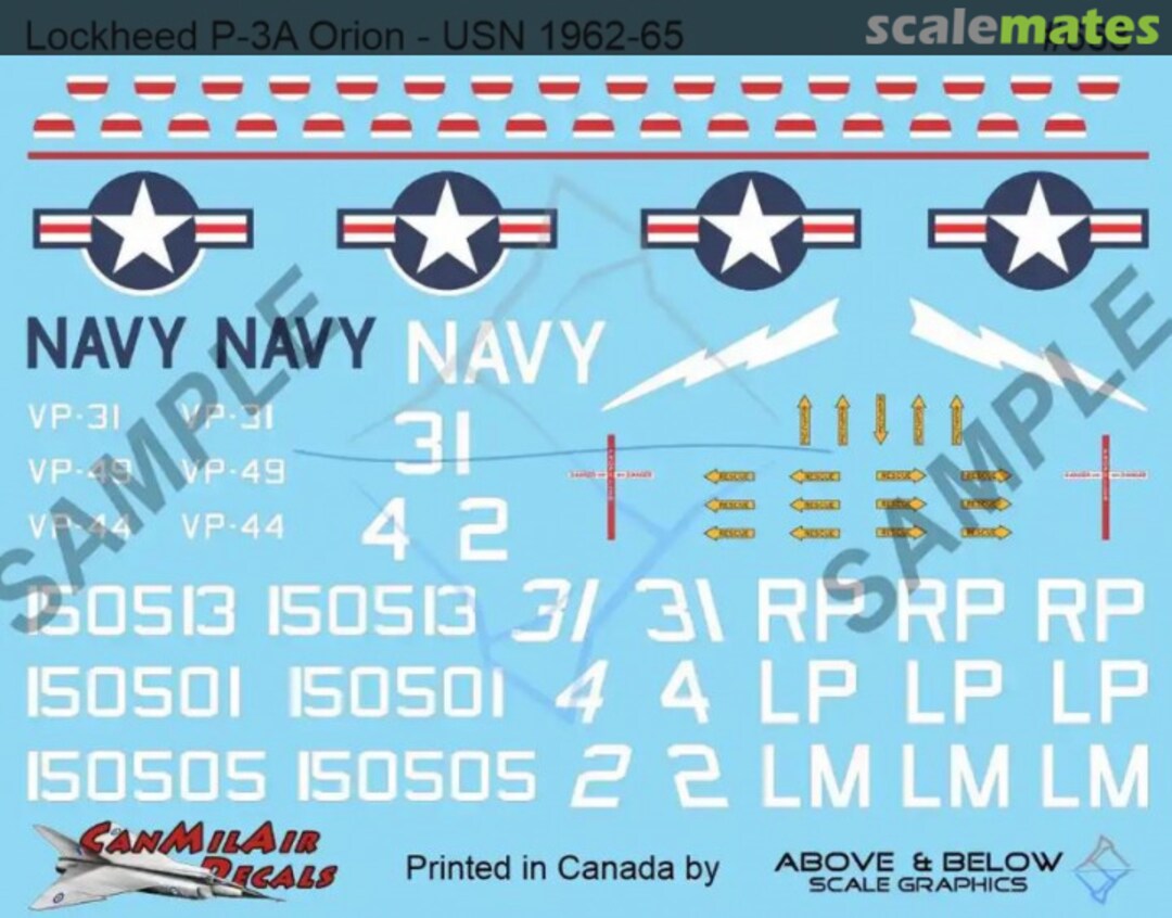 Boxart Lockheed P-3A Orion 668 Above & Below Graphics Boxart Lockheed P-3A Orion 668 Above & Below Graphics