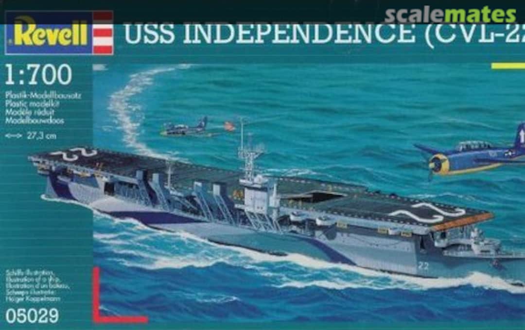 Boxart U.S.S. Independence (CVL-22) 05029 Revell Boxart U.S.S. Independence (CVL-22) 05029 Revell