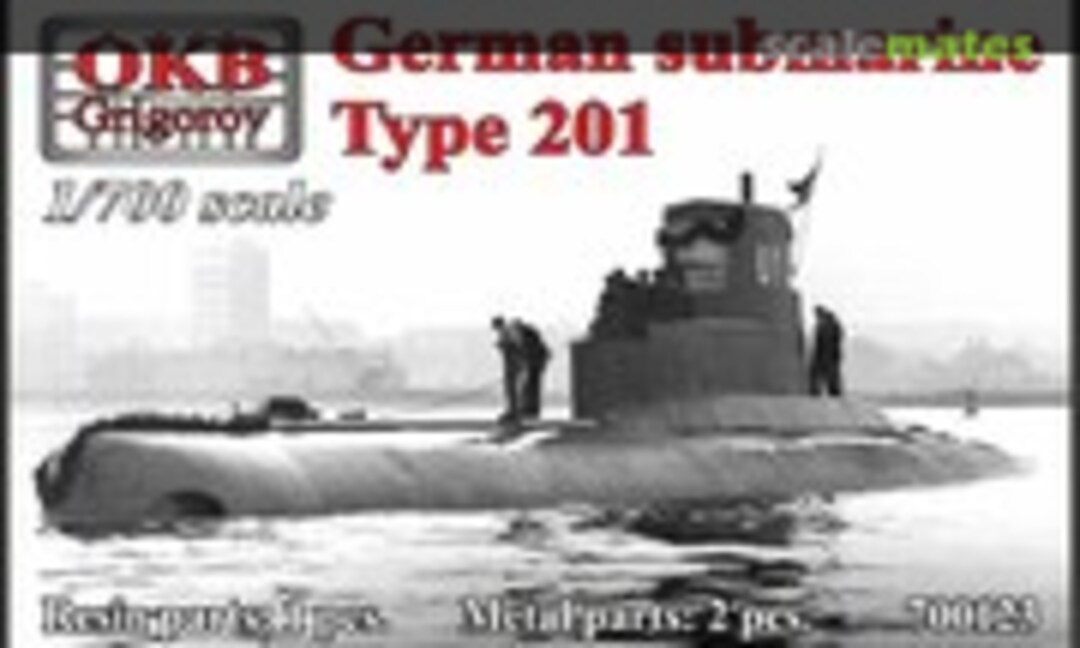 1:700 German submarine Type 201 (OKB Grigorov 700123) 700123
