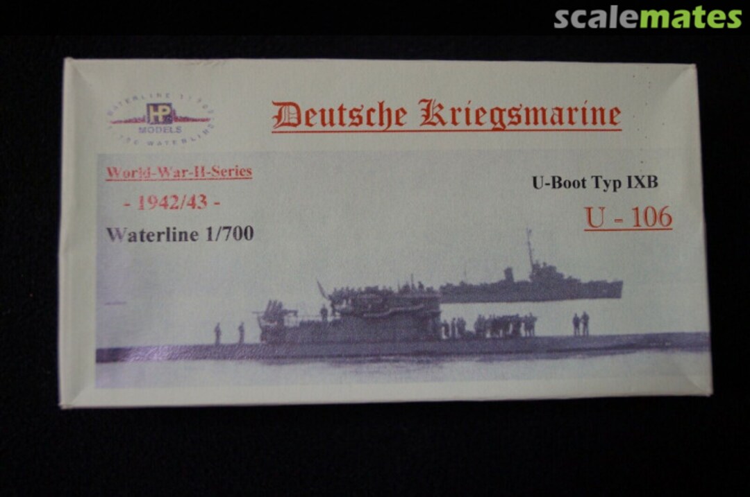Boxart U-Boot Type IXB U-106 WW II-WL-G-122 HP-Models Boxart U-Boot Type IXB U-106 WW II-WL-G-122 HP-Models