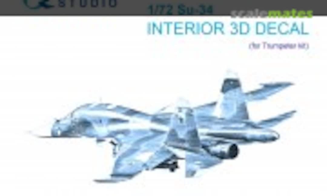 1:72 Su-34 interior 3D decals (Quinta Studio QDS-72157) QDS-72157
