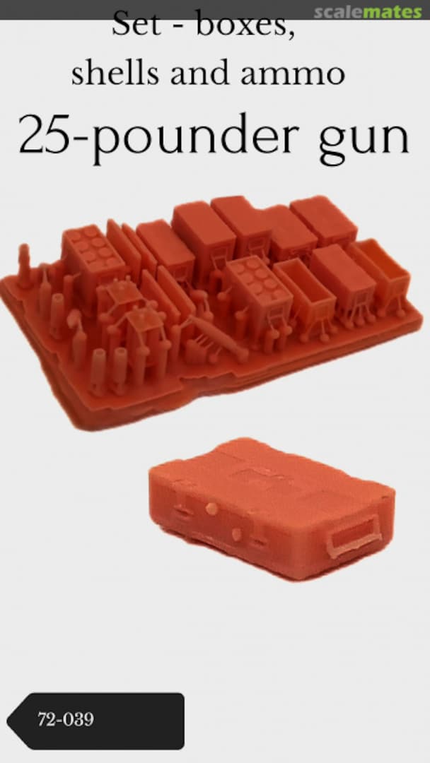 Boxart 25-pounder gun ammo 72-R39 MicroWorld Boxart 25-pounder gun ammo 72-R39 MicroWorld