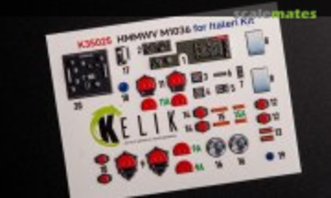 1:35 HMMWV M1036 with TOW Nato Green Version interior 3D decals (Kelik K35025) K35025