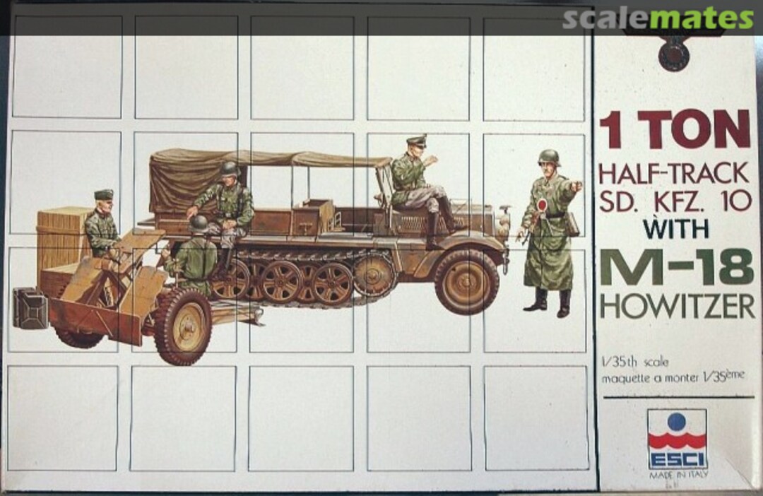 Boxart Sd.Kfz.10 Ausf. A 5008 ESCI Boxart Sd.Kfz.10 Ausf. A 5008 ESCI