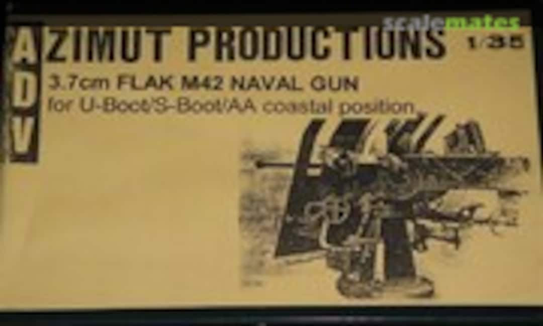 1:35 3,7cm Flak M42 Naval Gun for U-Boat.S-Boat/AA Coastal Postition (ADV Azimut 35M002) 35M002