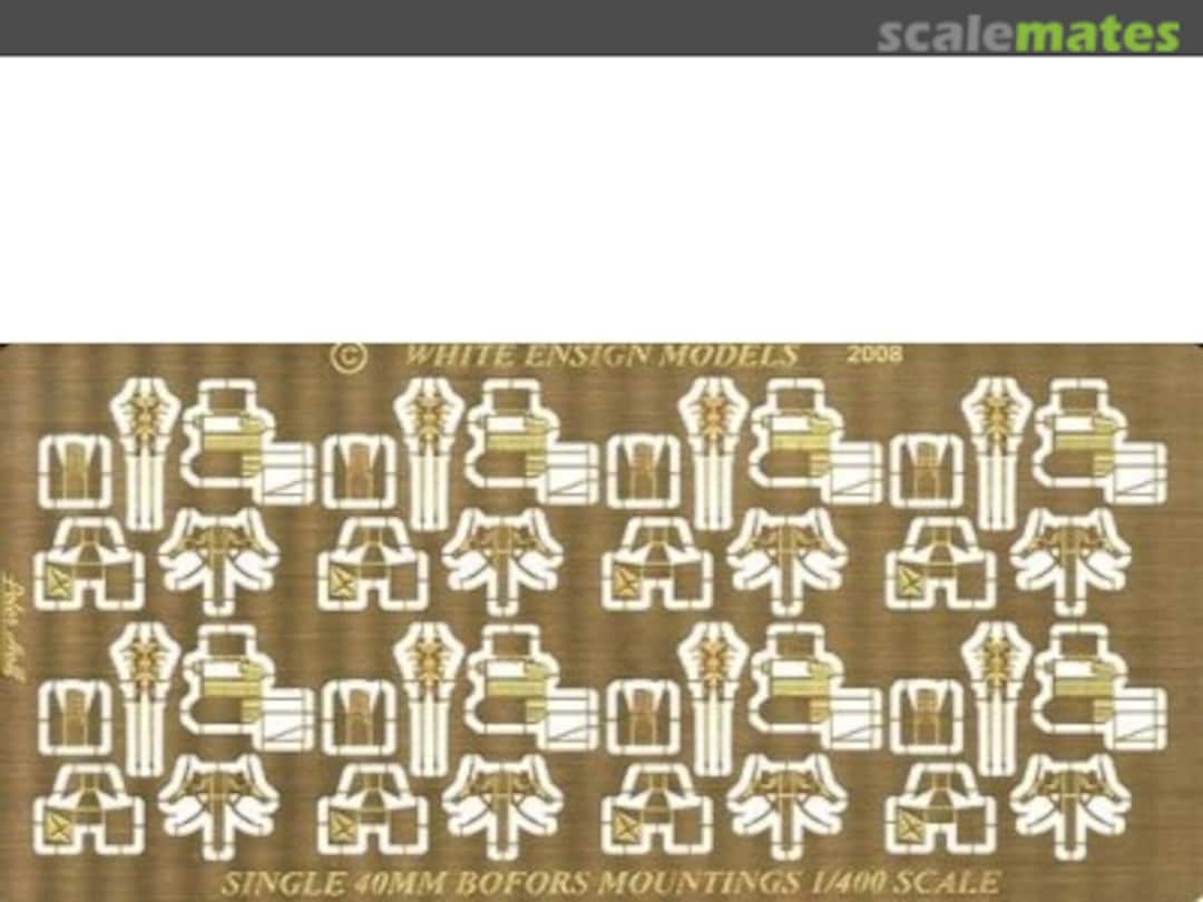 Boxart Single 40mm Bofors Mountings (PE) PE 4016 White Ensign Models Boxart Single 40mm Bofors Mountings (PE) PE 4016 White Ensign Models