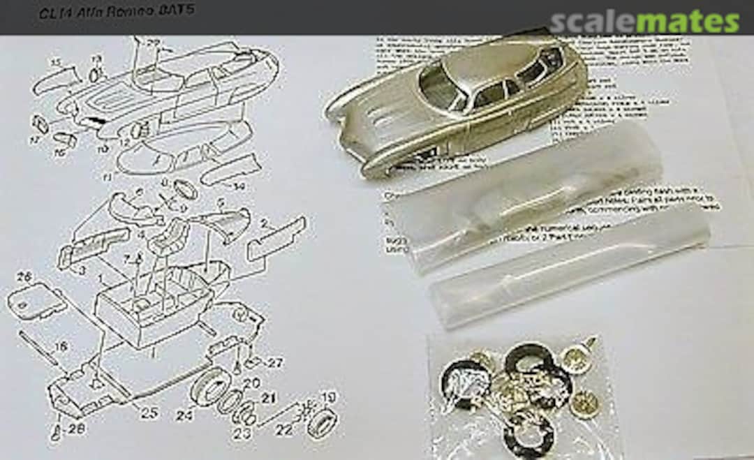 Boxart Alfa Romeo BAT 5 CL14 Scale Model Technical Service Boxart Alfa Romeo BAT 5 CL14 Scale Model Technical Service