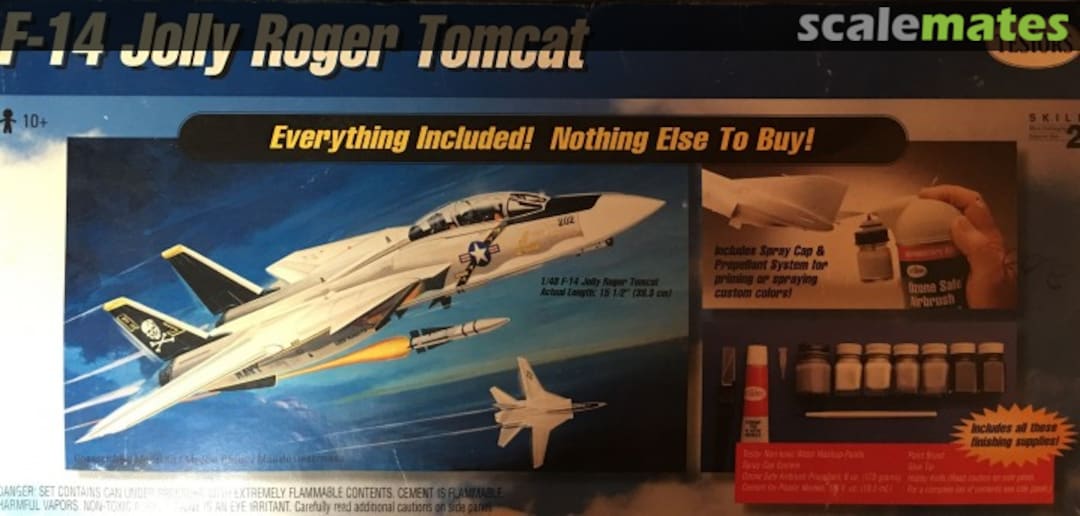 Boxart F-14 Jolly Roger Tomcat 4071 Testors Boxart F-14 Jolly Roger Tomcat 4071 Testors