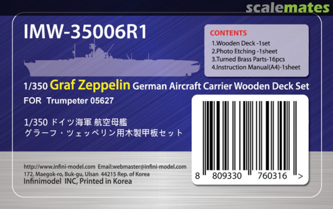 Boxart Graf Zeppelin - Wooden Deck IMW-35006R1 INFINI Model