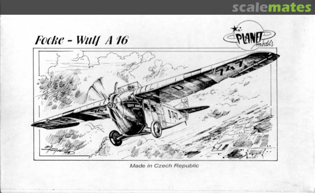 Boxart Focke-Wulf A 16 PLT041 Planet Models