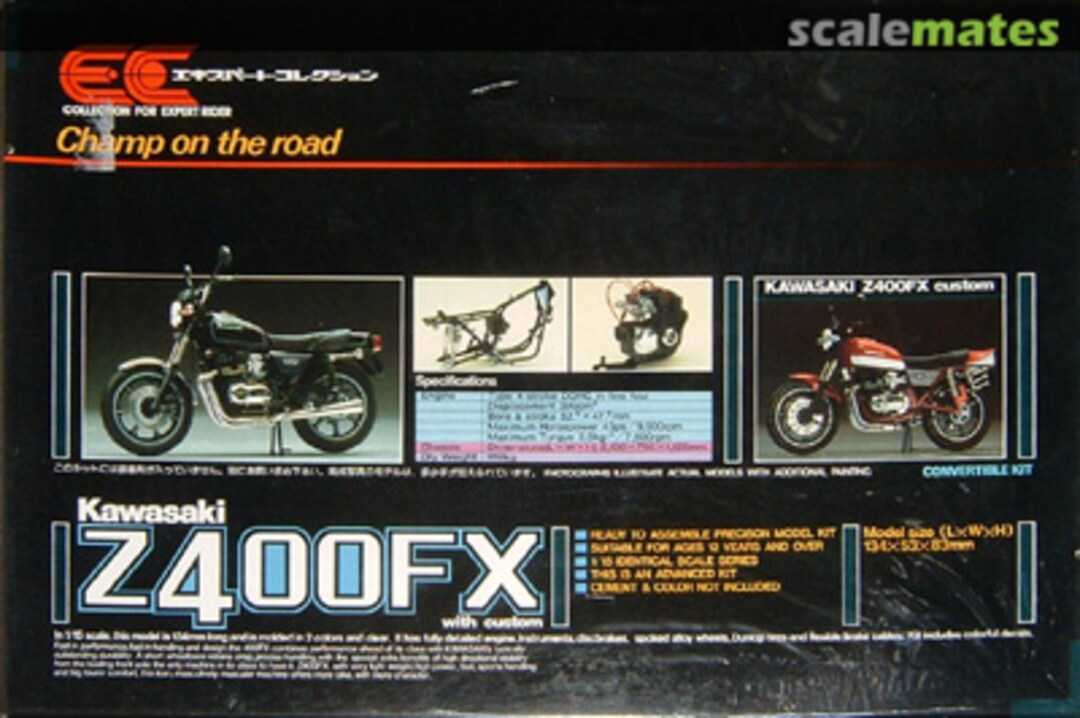 Boxart Kawasaki Z400FX with Custom ME-2 Union Model Boxart Kawasaki Z400FX with Custom ME-2 Union Model