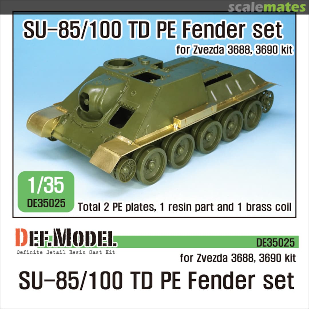Boxart Su-85/100 TD PE Fender set DE35025 Def.Model Boxart Su-85/100 TD PE Fender set DE35025 Def.Model