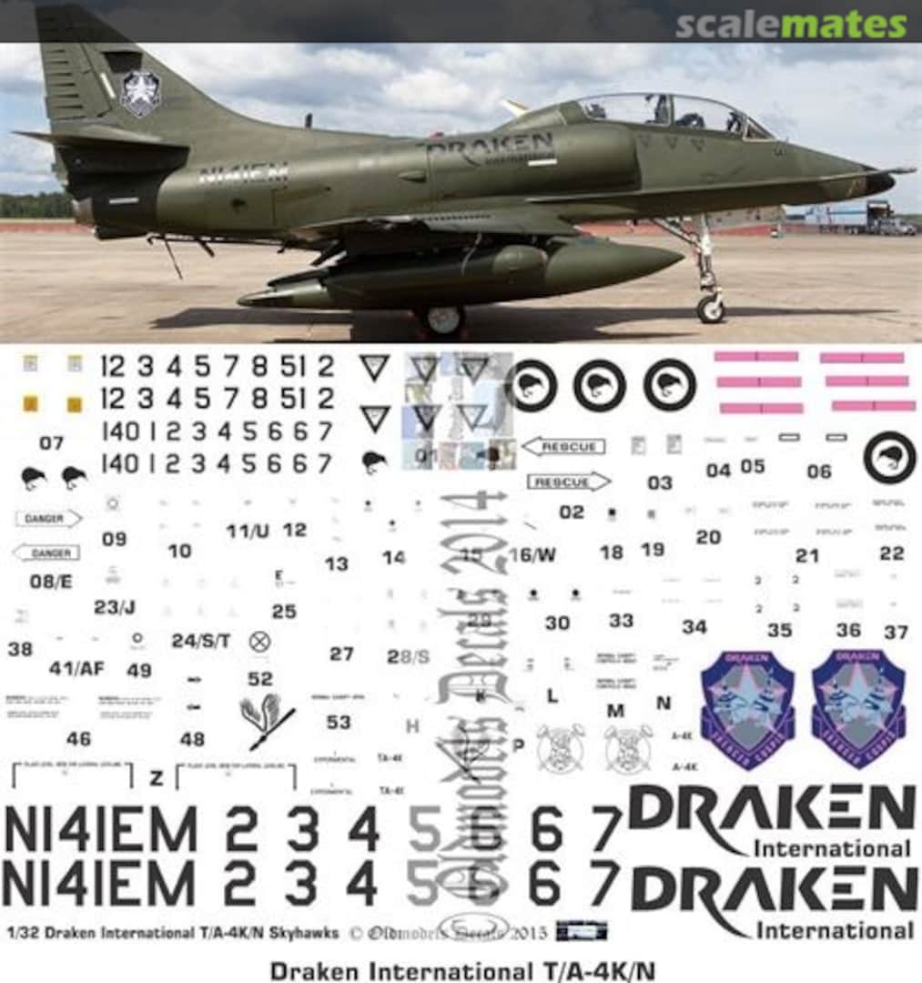 Boxart Draken International A-4 Skyhawks OMD0873 Oldmodels Decals Boxart Draken International A-4 Skyhawks OMD0873 Oldmodels Decals