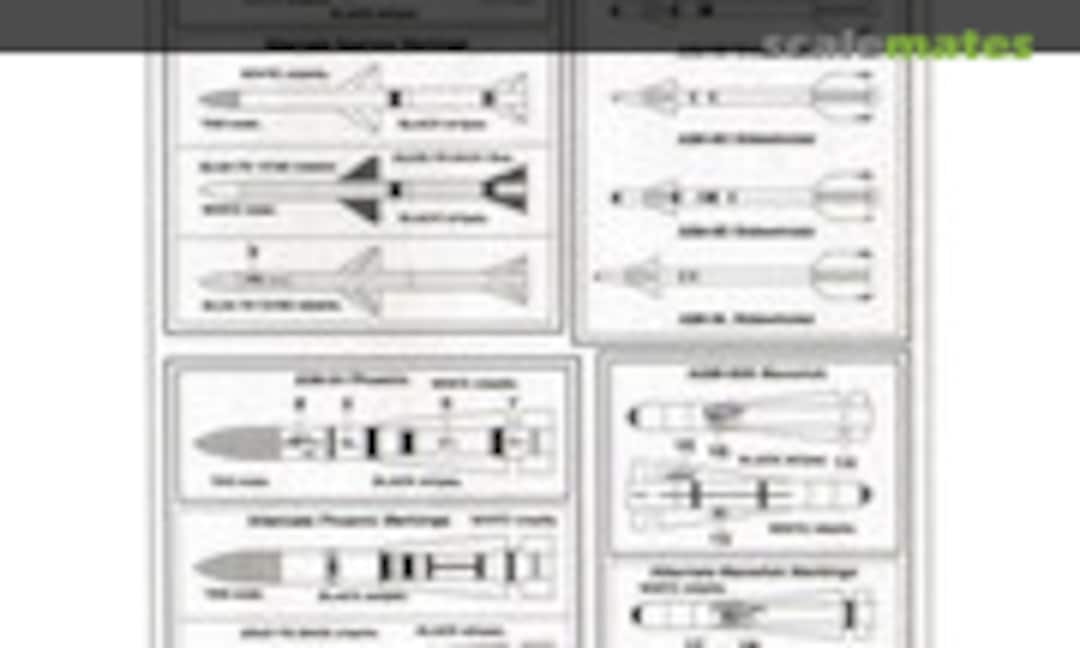1:32 U.S. Missile Markings (Warbird Decals 32011)