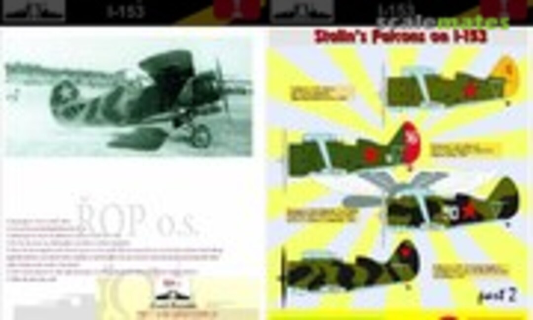 1:72 POLIKARPOV I-153 - STALIN'S FALCONS ON I-153 (ROP o.s. MNFDL72017) MNFDL72017