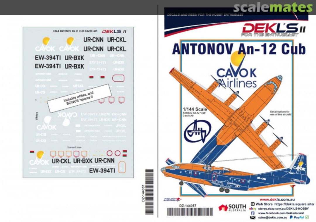 Boxart Antonov An-12 Cub DZ-144057 DEKL's
