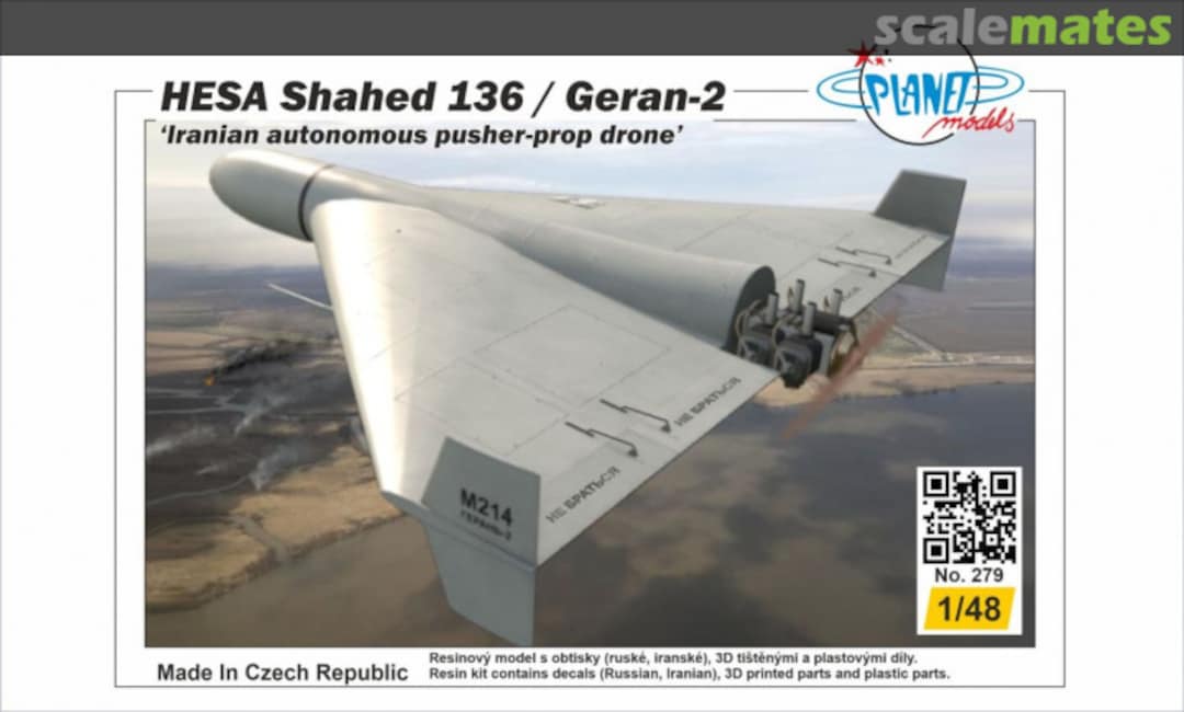 Boxart HESA Shahed 136 / Geran-2 279 Planet Models Boxart HESA Shahed 136 / Geran-2 279 Planet Models