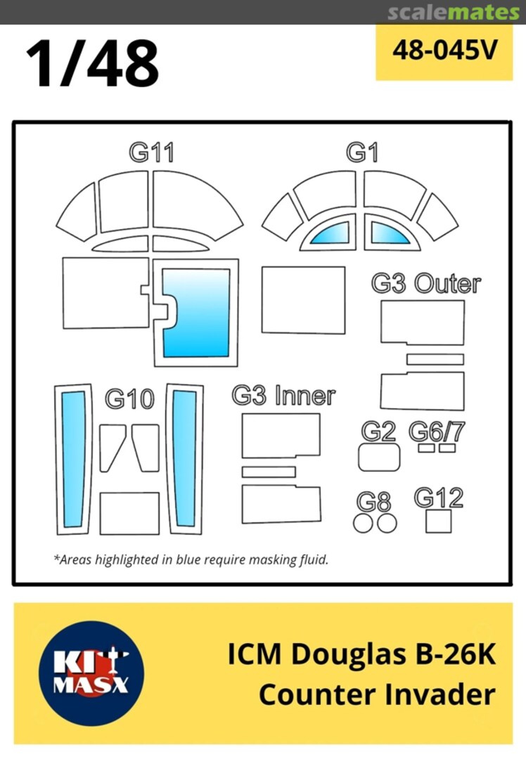 Boxart Douglas B-26K Counter Invader 48-045 Kit Masx Boxart Douglas B-26K Counter Invader 48-045 Kit Masx