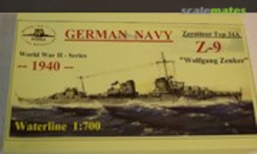 1:700 Zerstorer Typ 34A Z-9 "Wolfgang Zenker" (HP-Models WW II-WL-G-008) WW II-WL-G-008