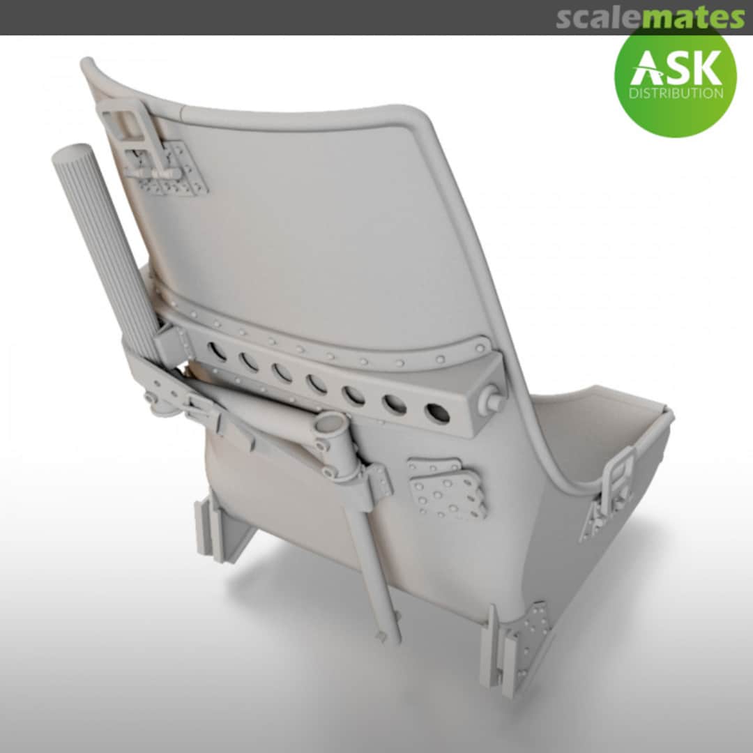 Boxart A5M Claude Seat with starting handle - 3D print 200-A32015 ASK Boxart A5M Claude Seat with starting handle - 3D print 200-A32015 ASK